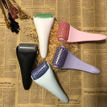 Cooling facial ice roller with cold balls for skincare routine