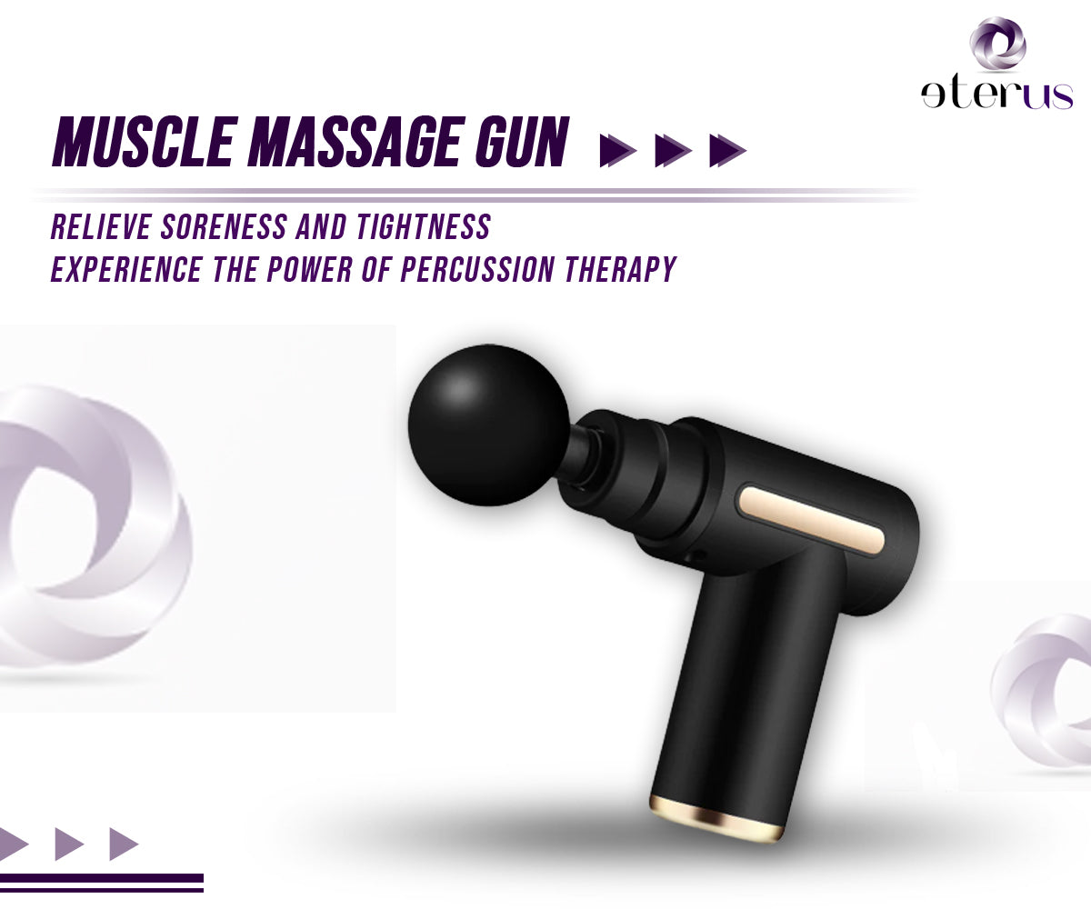 Handheld percussion massage device for recovery routine