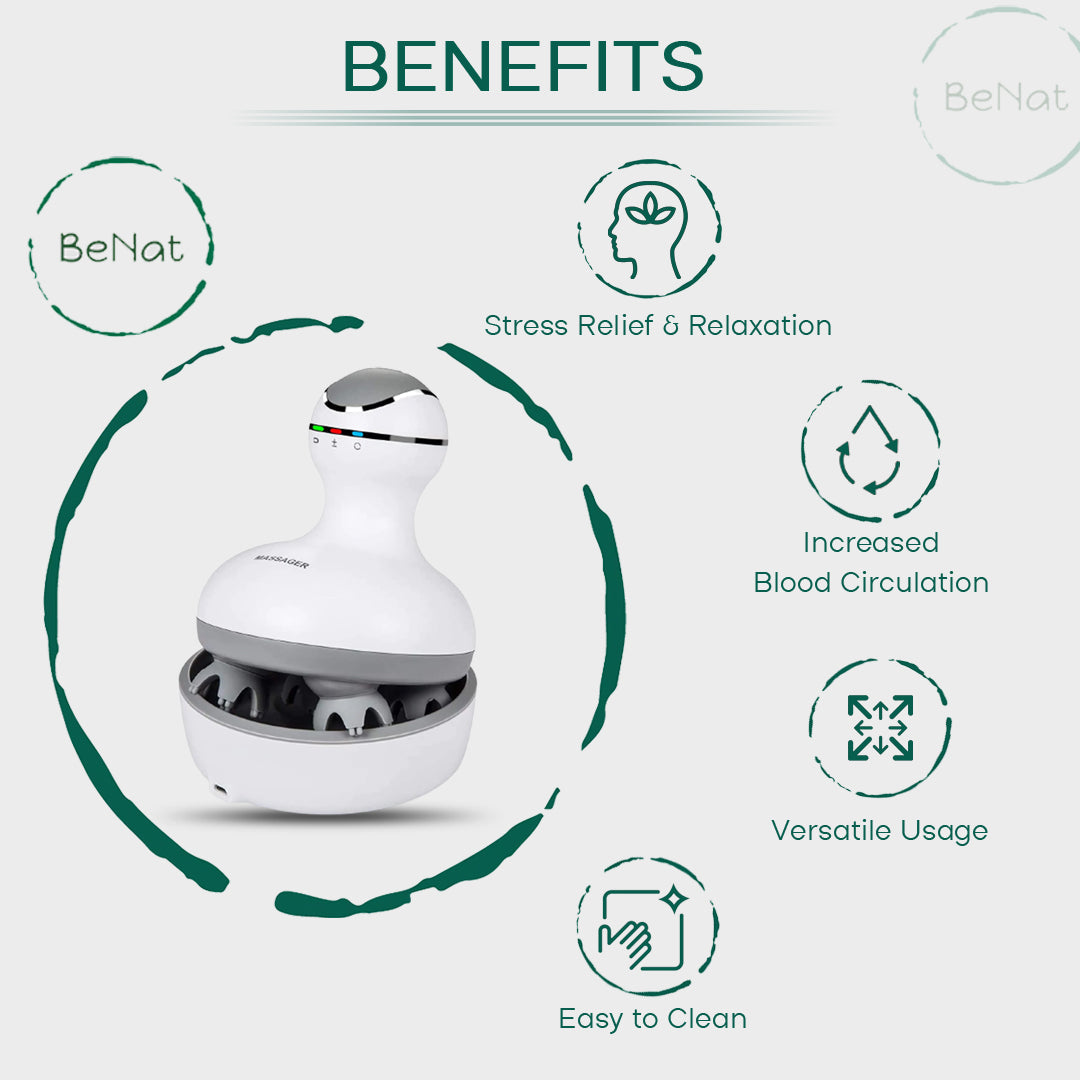 Smart scalp massager for daily scalp care