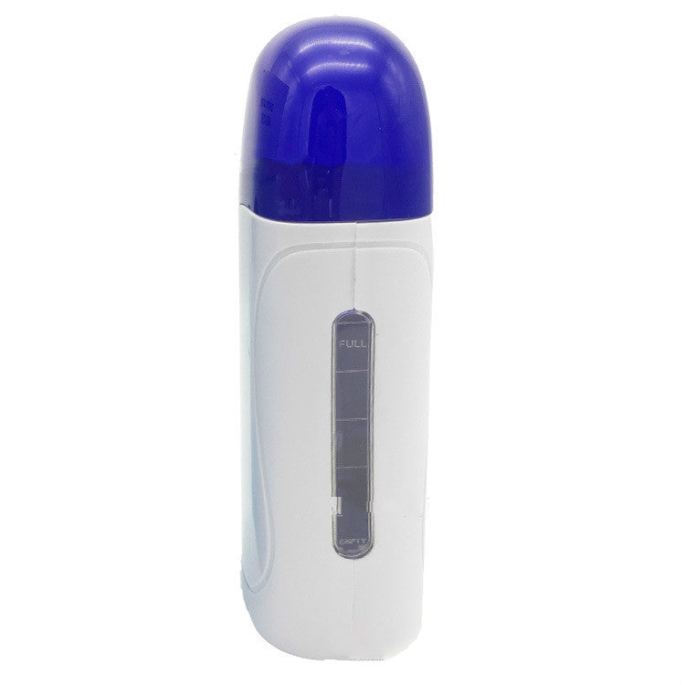 Portable electric wax warmer for at-home hair removal